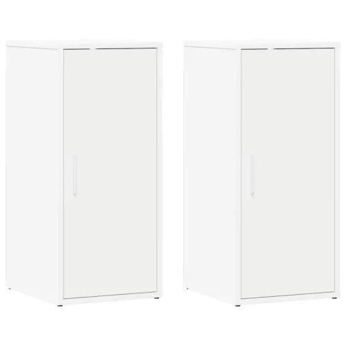 2 db fehér forgácslap cipősszekrény 32 x 35 x 70 cm