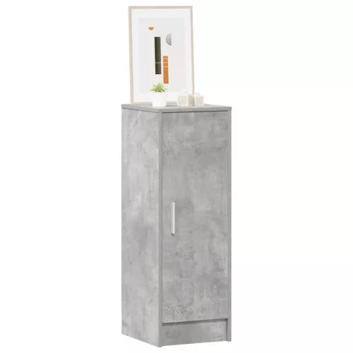 Betonszürke szerelt fa cipősszekrény 32 x 35 x 92 cm