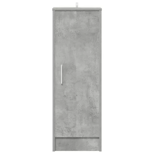 Betonszürke szerelt fa cipősszekrény 32 x 35 x 92 cm