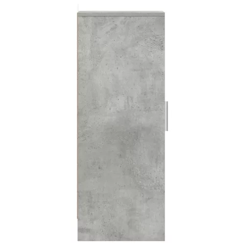 Betonszürke szerelt fa cipősszekrény 32 x 35 x 92 cm