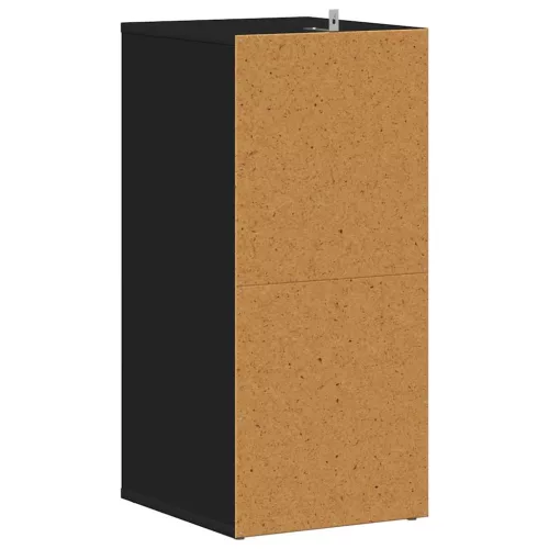 2 db fekete szerelt fa cipősszekrény 31,5 x 35 x 70 cm