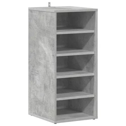 2 db betonszürke szerelt fa cipősszekrény 31,5 x 35 x 70 cm