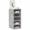 2 db betonszürke szerelt fa cipősszekrény 31,5 x 35 x 70 cm