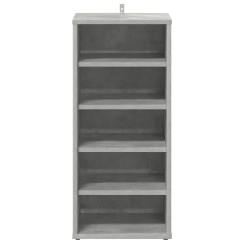 2 db betonszürke szerelt fa cipősszekrény 31,5 x 35 x 70 cm