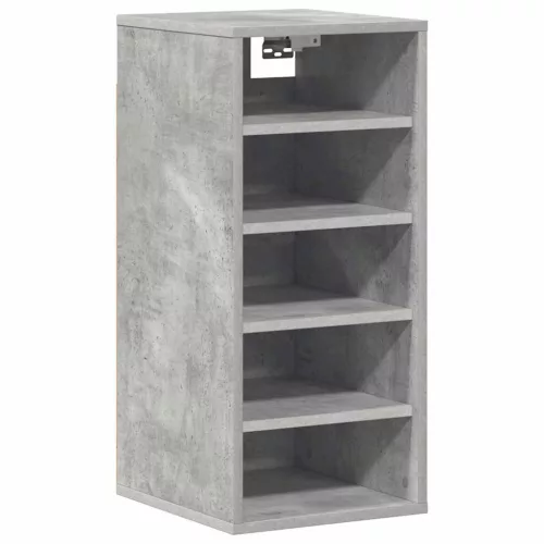 2 db betonszürke szerelt fa cipősszekrény 31,5 x 35 x 70 cm