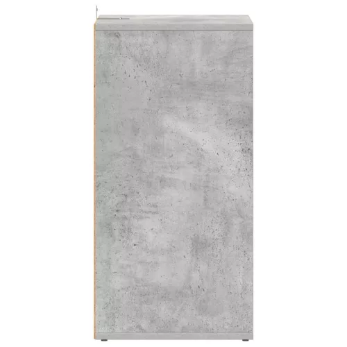 2 db betonszürke szerelt fa cipősszekrény 31,5 x 35 x 70 cm
