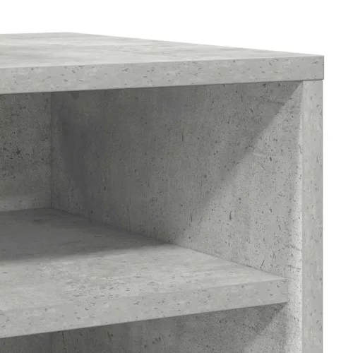 2 db betonszürke szerelt fa cipősszekrény 31,5 x 35 x 70 cm