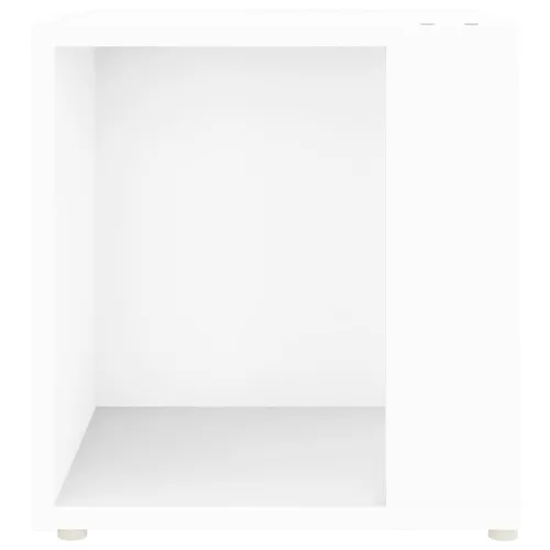 Fehér szerelt fa kisasztal 33 x 33 x 34,5 cm