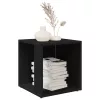 Fekete szerelt fa kisasztal 33 x 33 x 34,5 cm