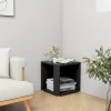 Fekete szerelt fa kisasztal 33 x 33 x 34,5 cm