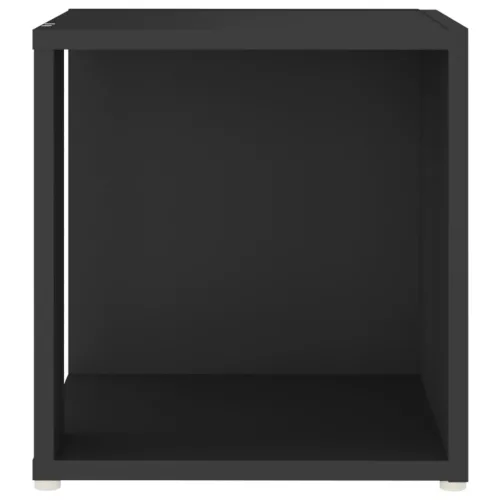 Fekete szerelt fa kisasztal 33 x 33 x 34,5 cm