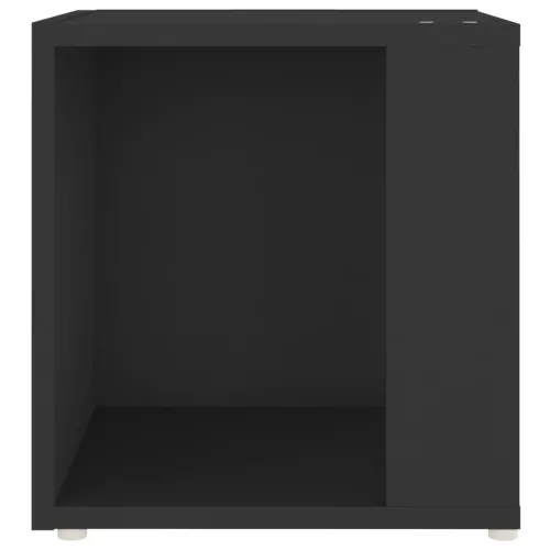 Fekete szerelt fa kisasztal 33 x 33 x 34,5 cm
