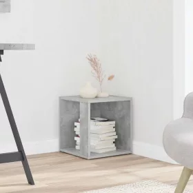 Betonszürke szerelt fa kisasztal 33 x 33 x 34,5 cm
