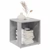 Betonszürke szerelt fa kisasztal 33 x 33 x 34,5 cm