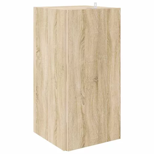 Sonoma tölgy színű szerelt fa sarokszekrény 33 x 33 x 67 cm