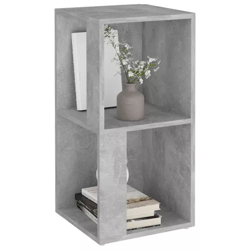 Betonszürke szerelt fa sarokszekrény 33 x 33 x 67 cm