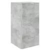 Betonszürke szerelt fa sarokszekrény 33 x 33 x 67 cm