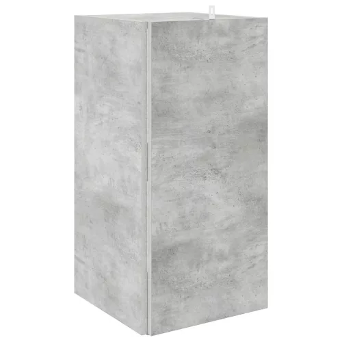 Betonszürke szerelt fa sarokszekrény 33 x 33 x 67 cm