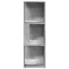 Betonszürke szerelt fa sarokszekrény 33 x 33 x 100 cm