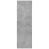 Betonszürke szerelt fa sarokszekrény 33 x 33 x 100 cm