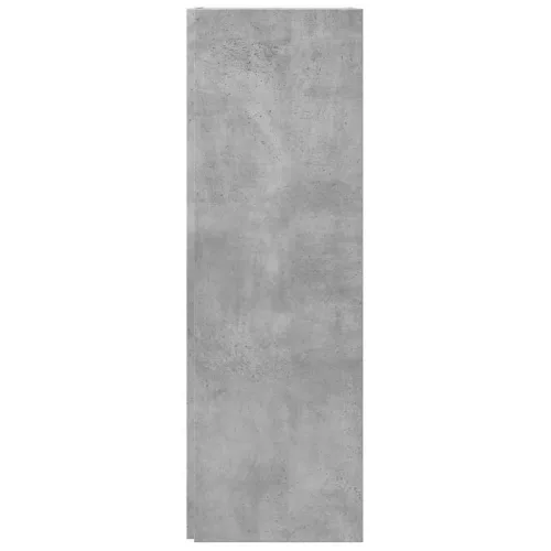 Betonszürke szerelt fa sarokszekrény 33 x 33 x 100 cm