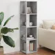 Betonszürke szerelt fa sarokszekrény 33 x 33 x 132 cm