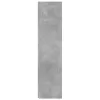 Betonszürke szerelt fa sarokszekrény 33 x 33 x 132 cm