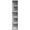 Betonszürke szerelt fa sarokszekrény 33 x 33 x 164,5 cm