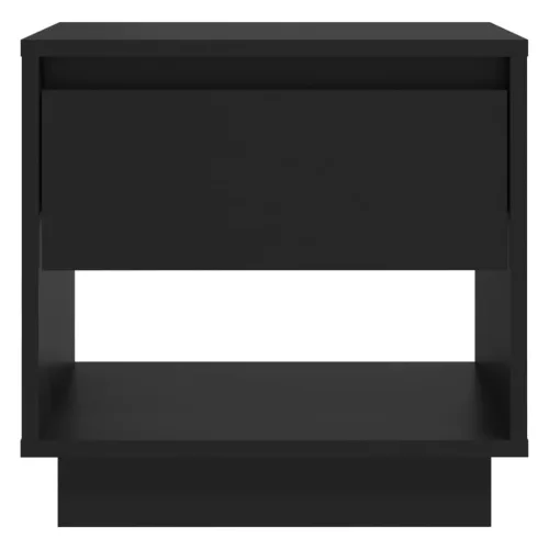 2 db fekete forgácslap éjjeliszekrény 45 x 34 x 44 cm
