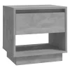 Betonszürke szerelt fa éjjeliszekrény 45x34x44 cm
