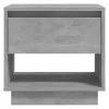 2 db betonszürke szerelt fa éjjeliszekrény 45x34x44 cm