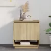 Sonoma tölgy színű szerelt fa tálalószekrény 70x41x75 cm