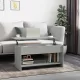 Betonszürke szerelt fa dohányzóasztal 102x50x52,5 cm