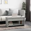Betonszürke szerelt fa dohányzóasztal 102x50x52,5 cm