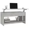 Betonszürke szerelt fa dohányzóasztal 102x50x52,5 cm