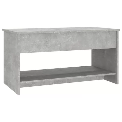 Betonszürke szerelt fa dohányzóasztal 102x50x52,5 cm