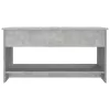 Betonszürke szerelt fa dohányzóasztal 102x50x52,5 cm