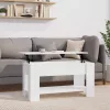 Fehér szerelt fa dohányzóasztal 101 x 49 x 52 cm