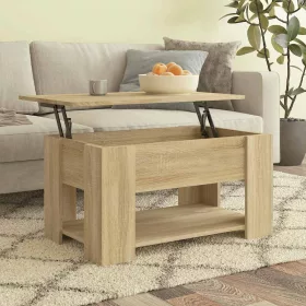   Sonoma tölgy színű szerelt fa dohányzóasztal 79x49x41 cm