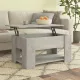 Betonszürke szerelt fa dohányzóasztal 79x49x41 cm