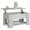 Betonszürke szerelt fa dohányzóasztal 79x49x41 cm
