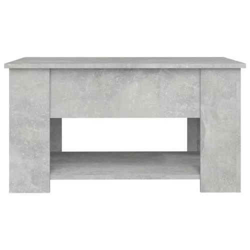 Betonszürke szerelt fa dohányzóasztal 79x49x41 cm