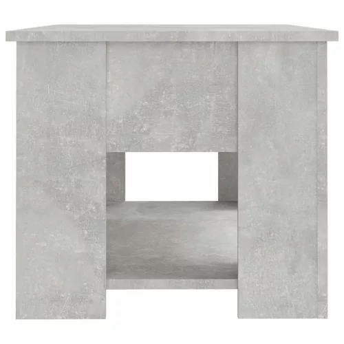 Betonszürke szerelt fa dohányzóasztal 79x49x41 cm