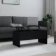 Fekete szerelt fa dohányzóasztal 102 x 50,5 x 46,5 cm