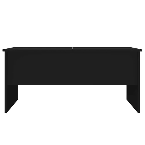 Fekete szerelt fa dohányzóasztal 102 x 50,5 x 46,5 cm