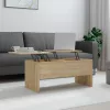 Sonoma tölgy színű szerelt fa dohányzóasztal 102x50,5x46,5 cm