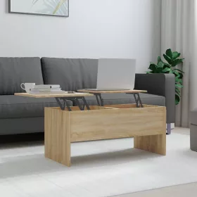   Sonoma tölgy színű szerelt fa dohányzóasztal 102x50,5x46,5 cm