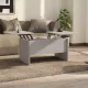Betonszürke szerelt fa dohányzóasztal 80 x 50 x 42,5 cm