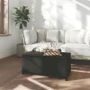 Fekete szerelt fa dohányzóasztal 90x50x41,5 cm