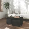 Fekete szerelt fa dohányzóasztal 90x50x41,5 cm